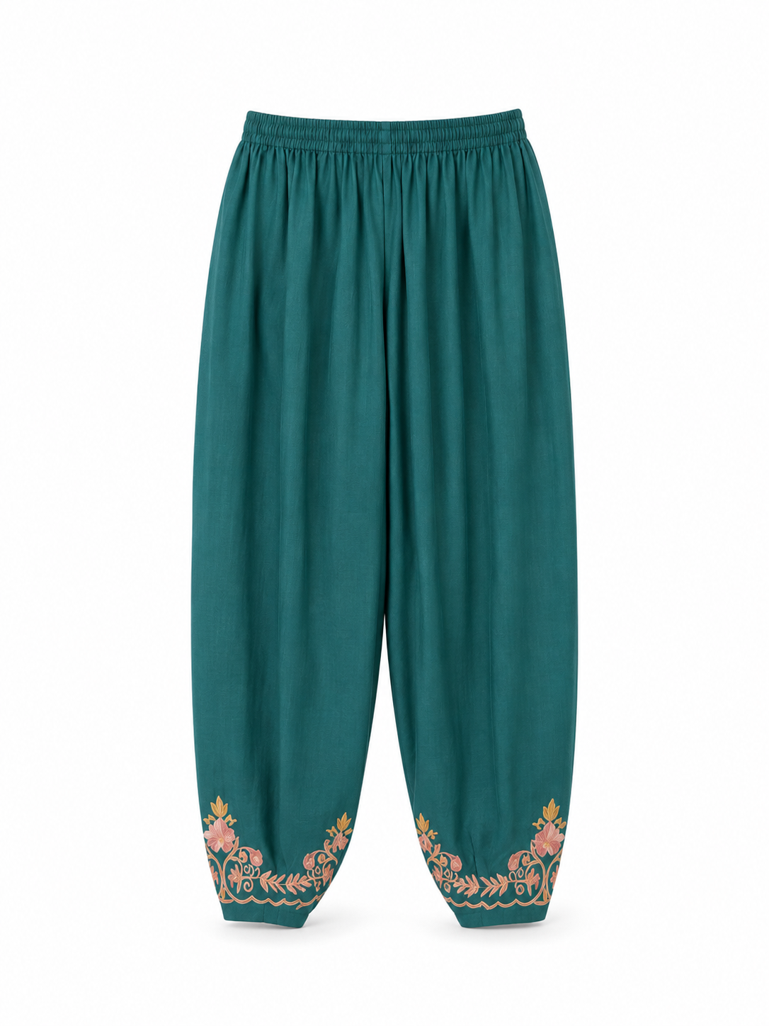 Kashmir Aari cotton Co-Ord Set | Dark Teal